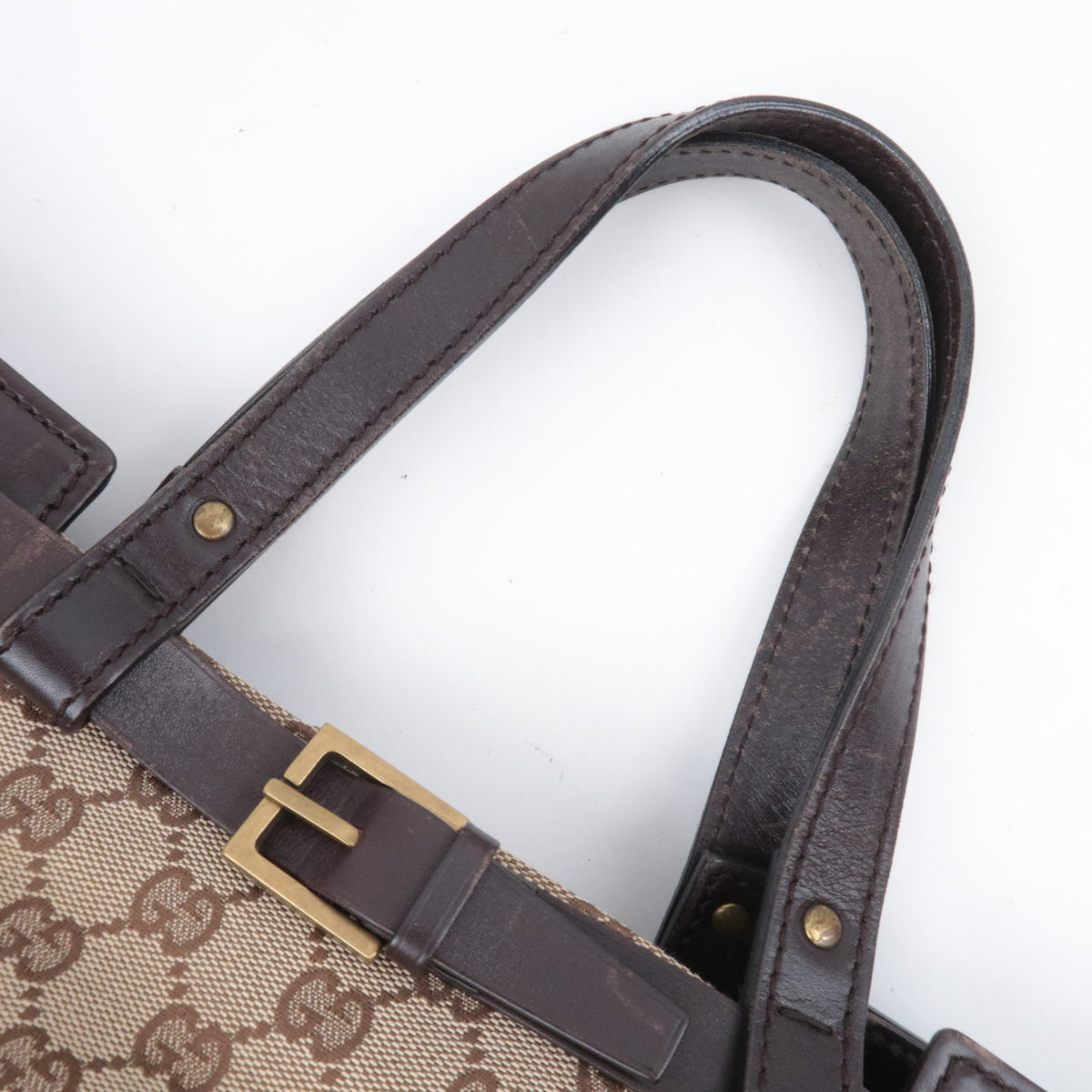 GUCCI GG Canvas Front Belt Tote Bag 106251