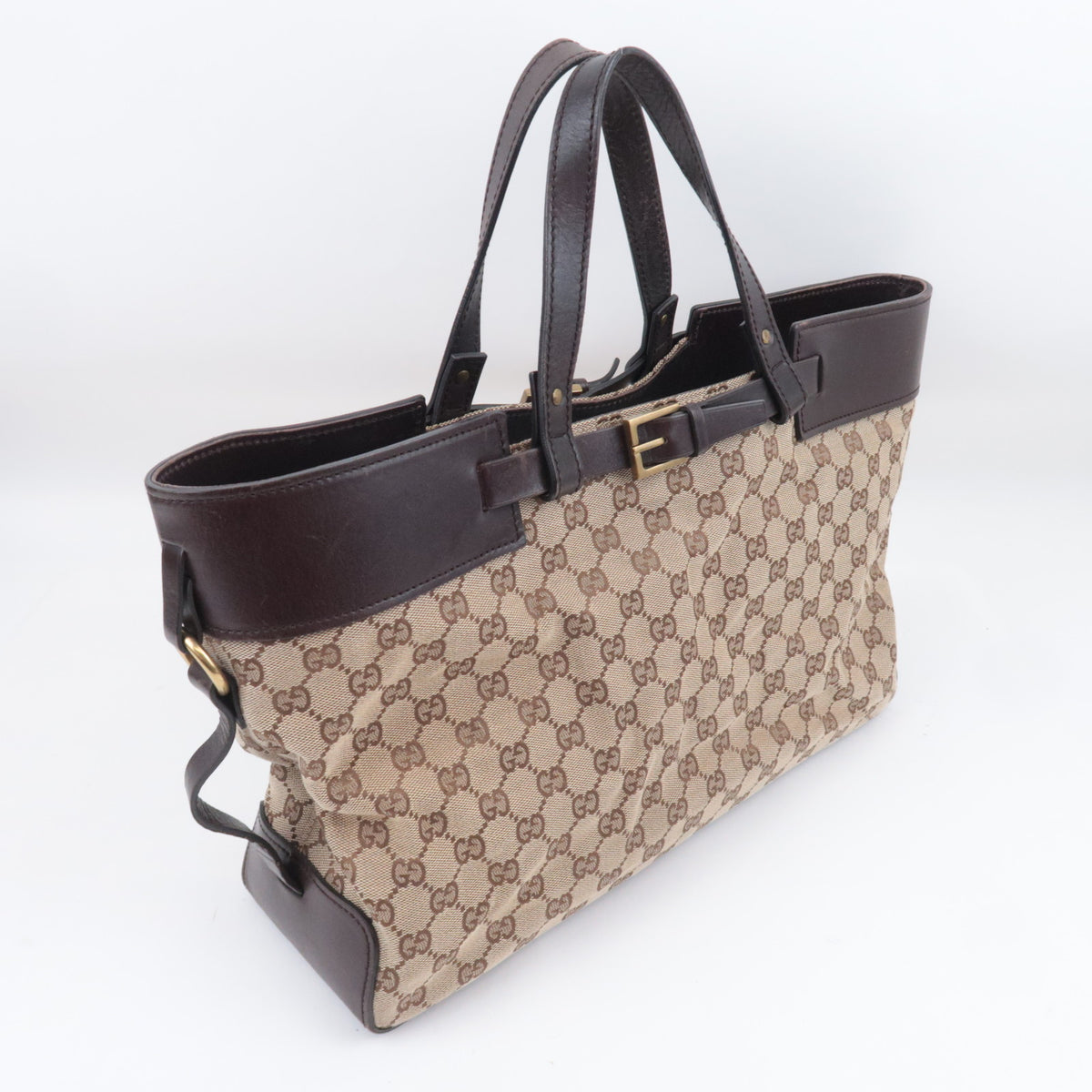 GUCCI GG Canvas Front Belt Tote Bag 106251