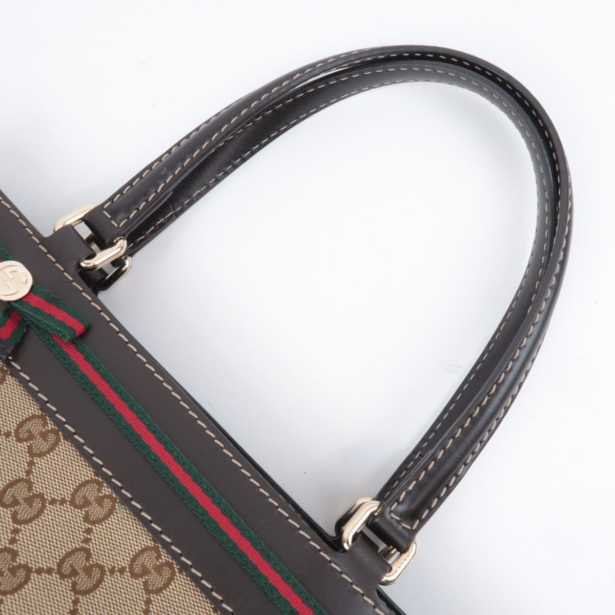 GUCCI Sherry Mayfair GG Canvas Handbag 257063