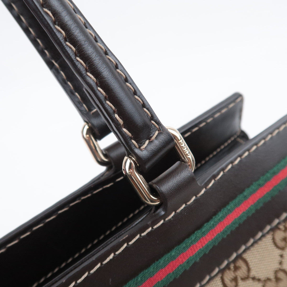 GUCCI Sherry Mayfair GG Canvas Handbag 257063