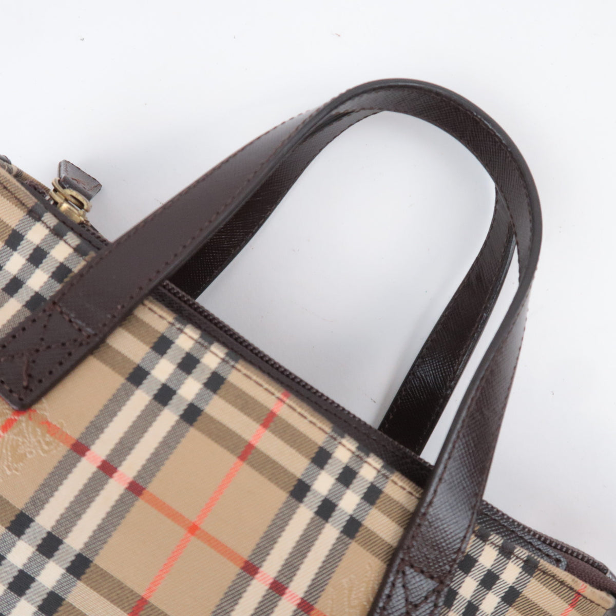 BURBERRY Haymarket Nova Plaid Small Handbag