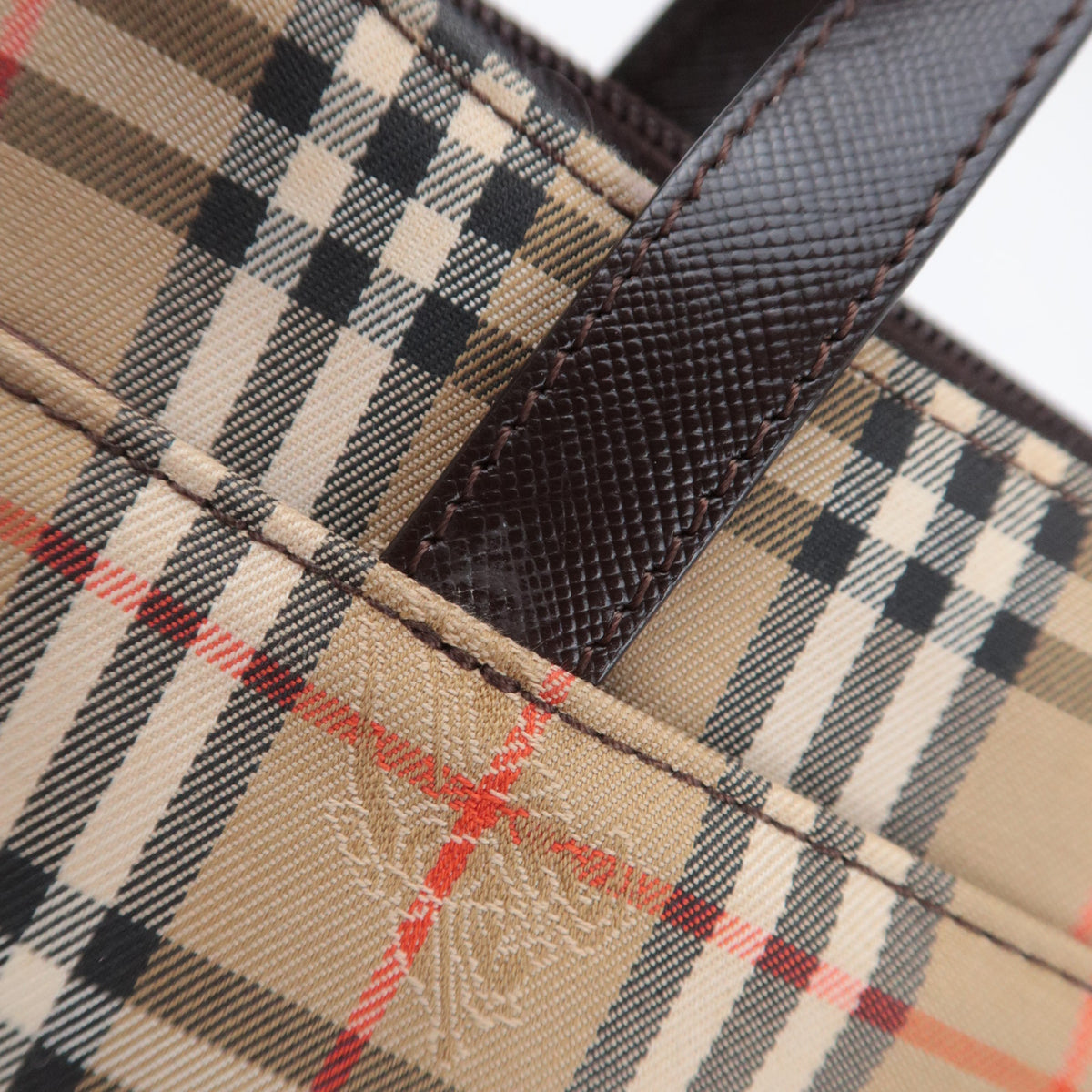 BURBERRY Haymarket Nova Plaid Small Handbag