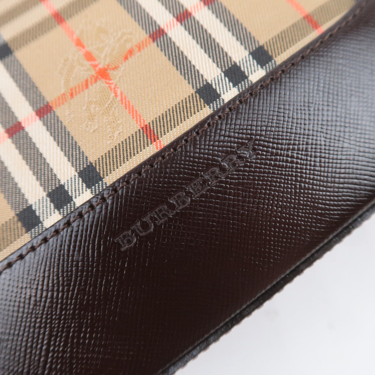 BURBERRY Haymarket Nova Plaid Small Handbag