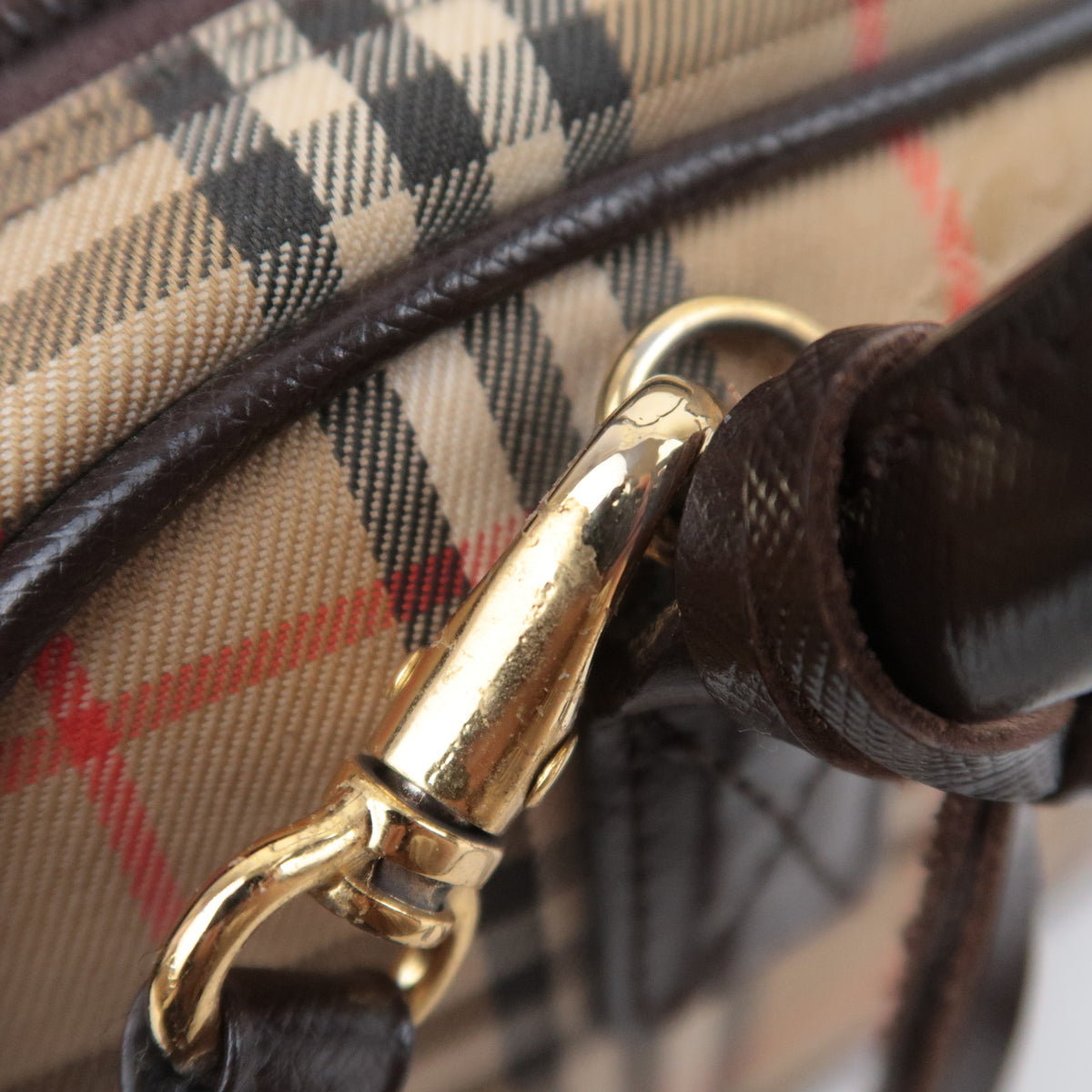 BURBERRY Haymarket Nova Plaid 2Way Small Handbag