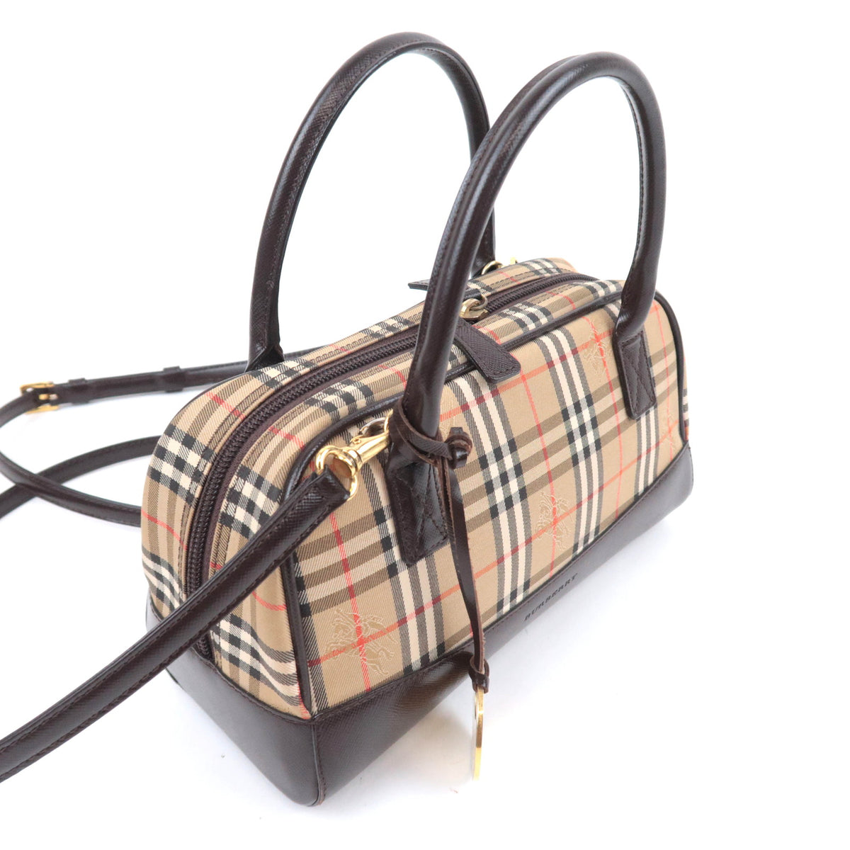 BURBERRY Haymarket Nova Plaid 2Way Small Handbag