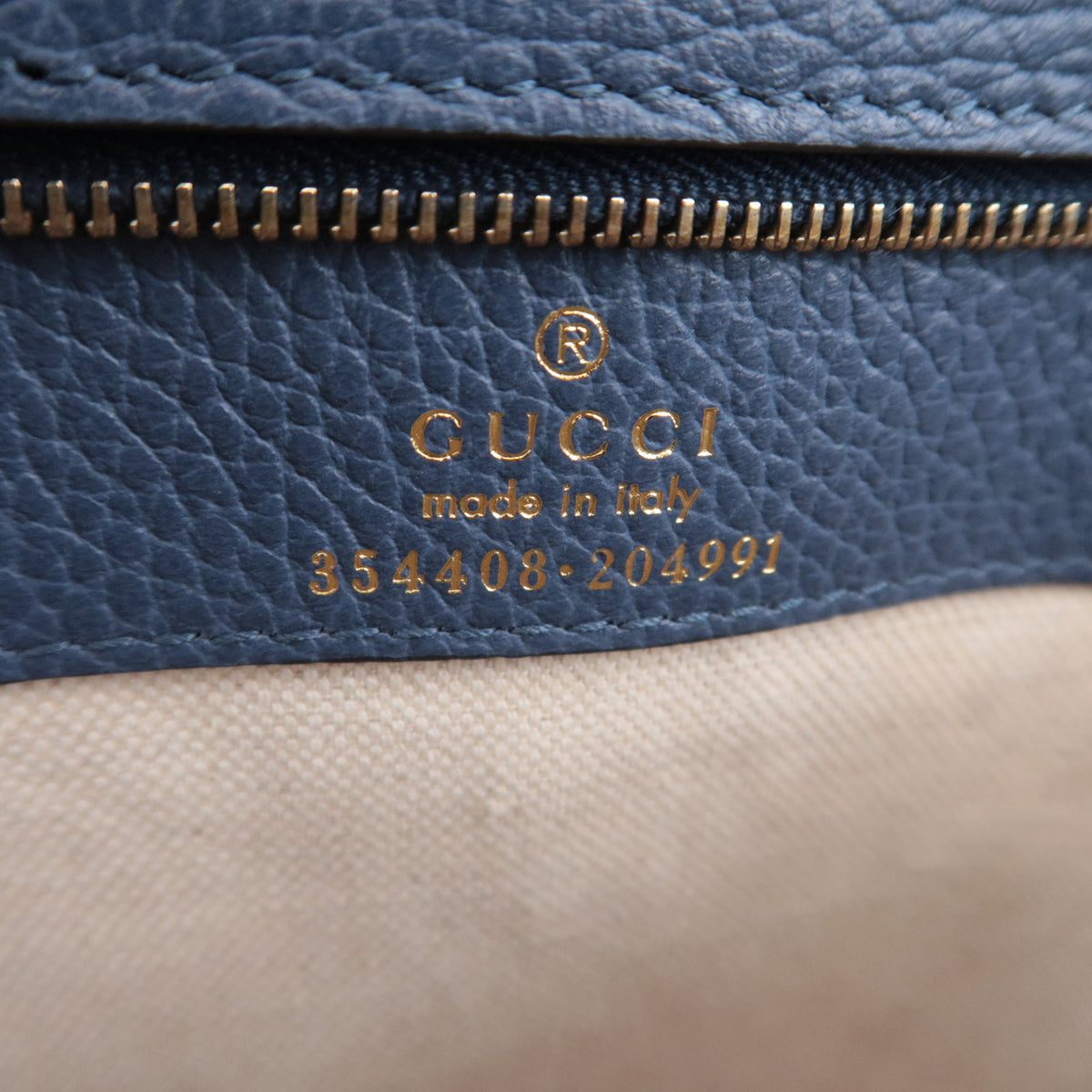 GUCCI Swing Leather Tote Bag 354408