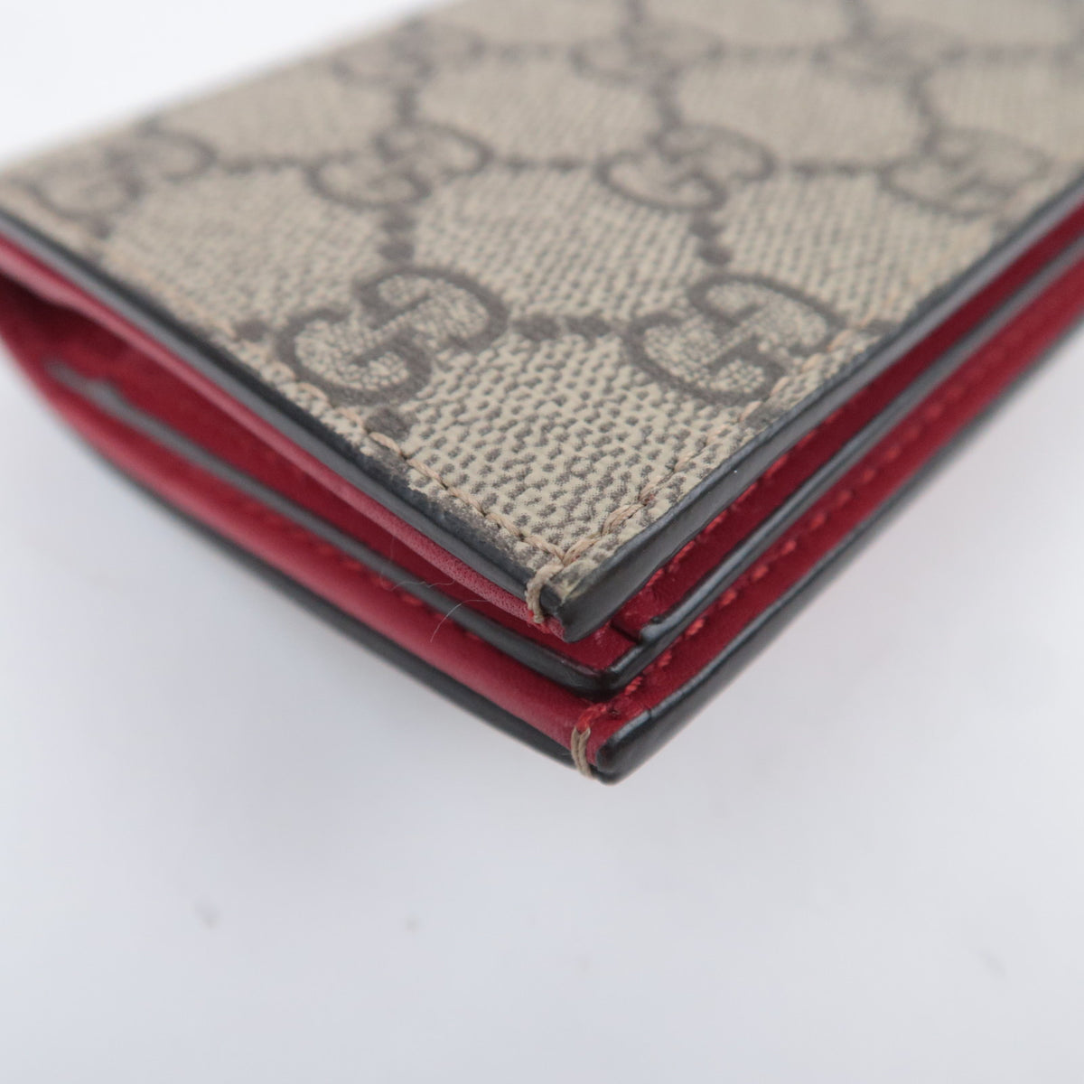 GUCCI GG Supreme Cherry Bi-Fold Wallet 476050
