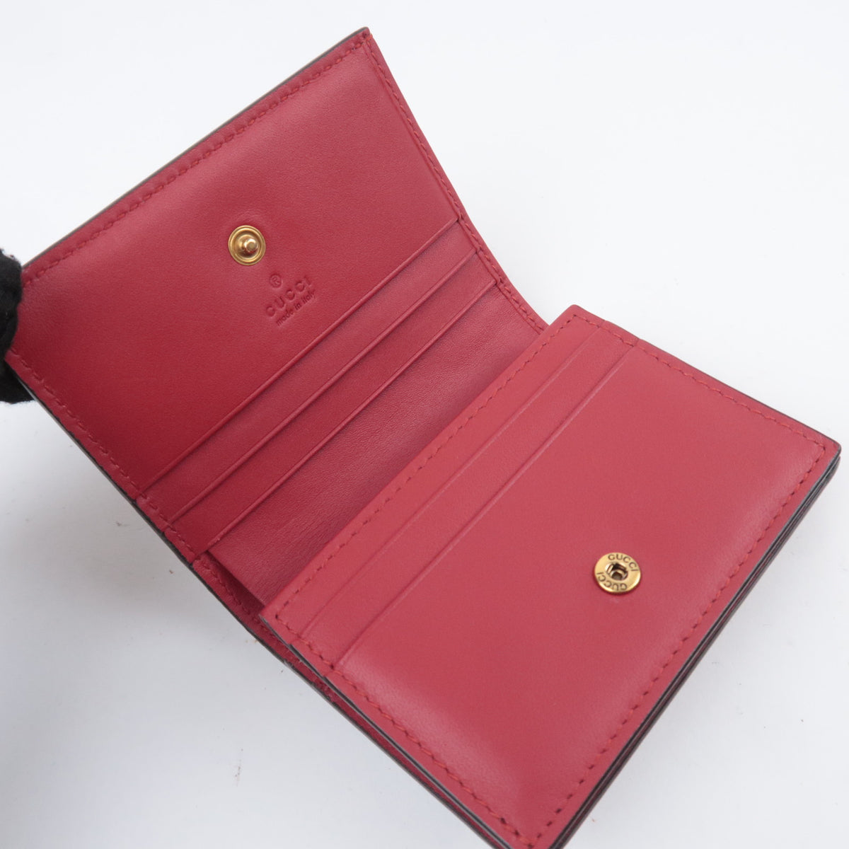 GUCCI GG Supreme Cherry Bi-Fold Wallet 476050