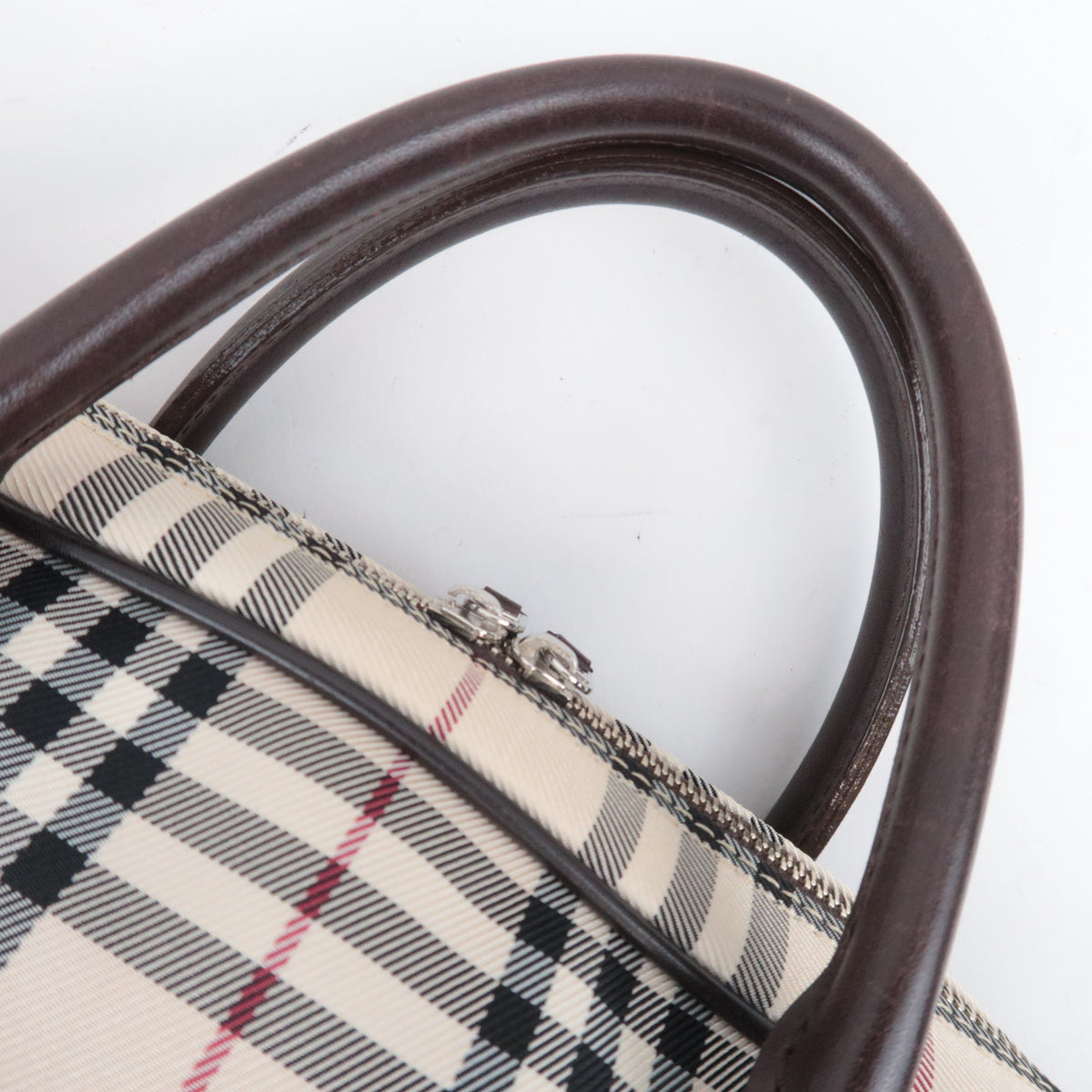 BURBERRY Nova Plaid Handbag Business Bag
