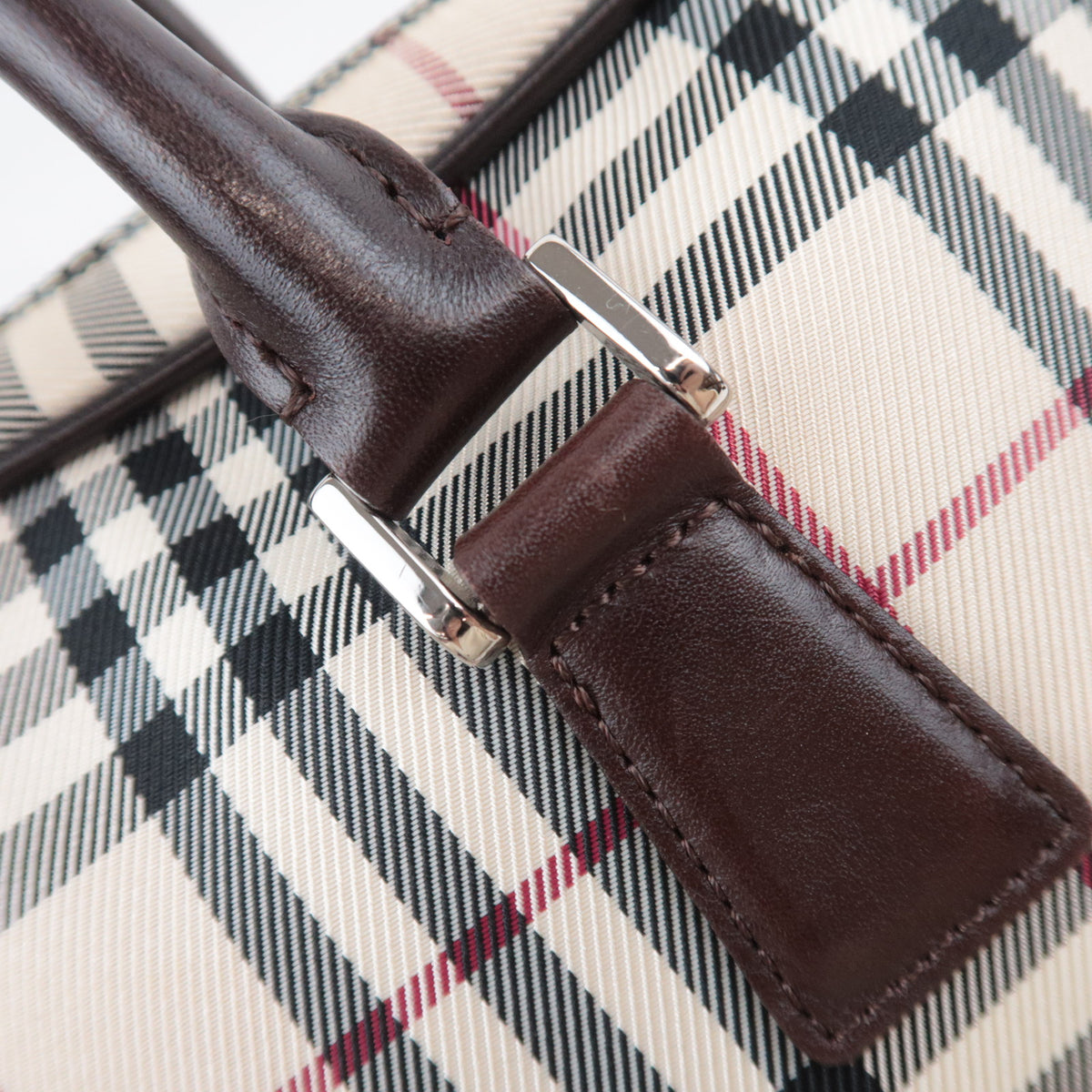 BURBERRY Nova Plaid Handbag Business Bag