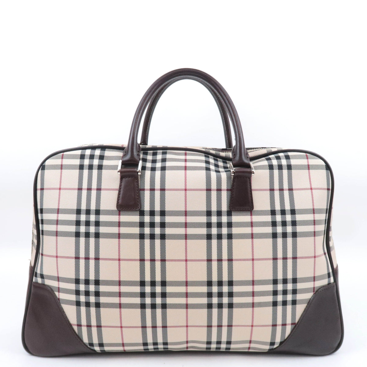 BURBERRY Nova Plaid Handbag Business Bag