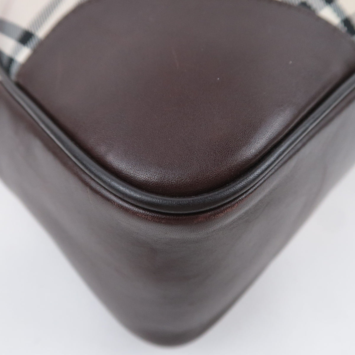 BURBERRY Nova Plaid Handbag Business Bag