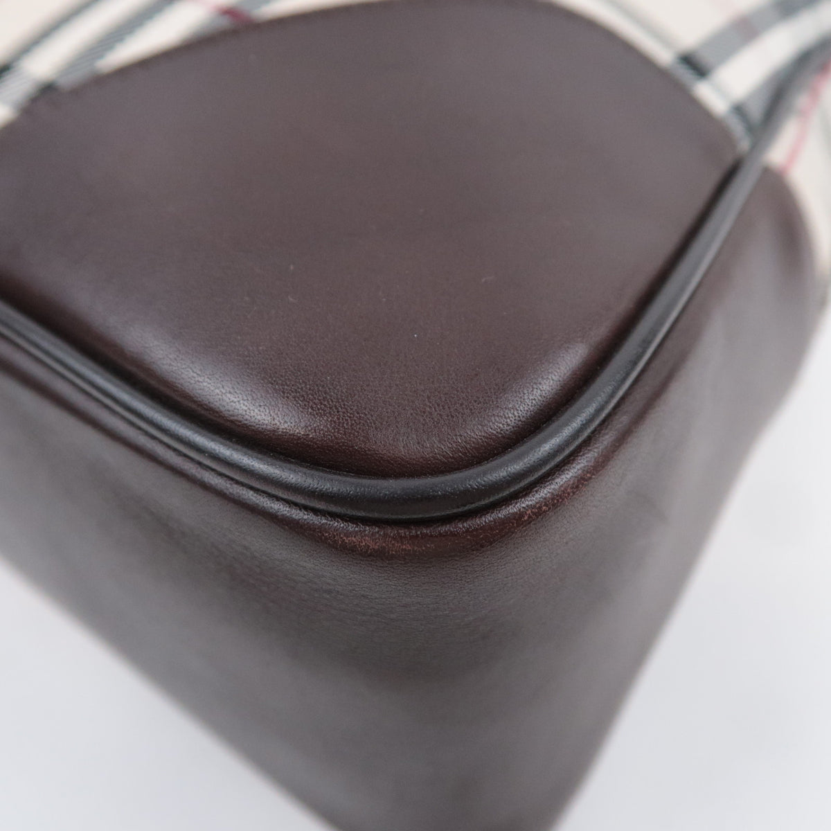 BURBERRY Nova Plaid Handbag Business Bag