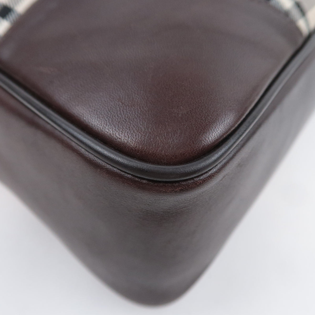 BURBERRY Nova Plaid Handbag Business Bag