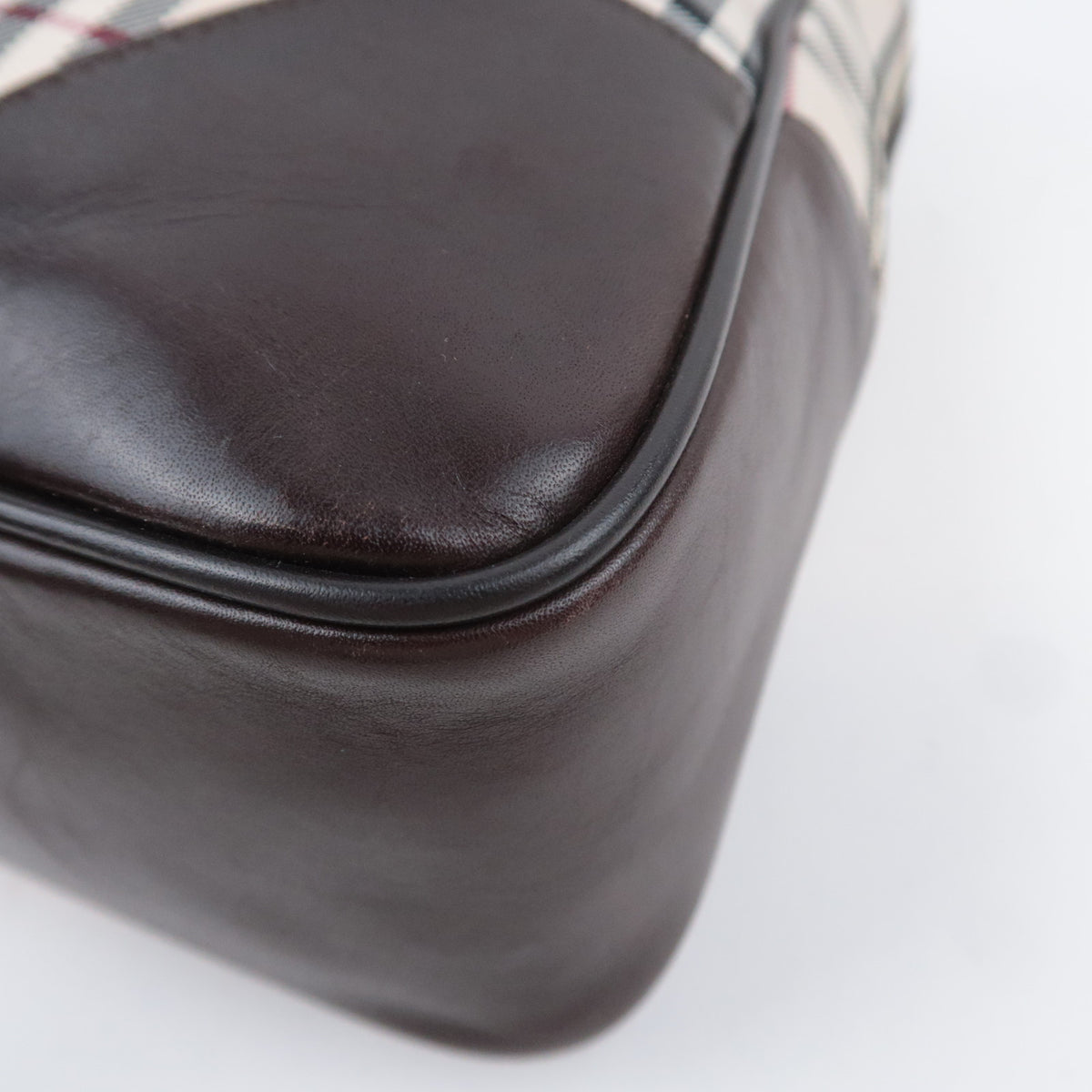 BURBERRY Nova Plaid Handbag Business Bag