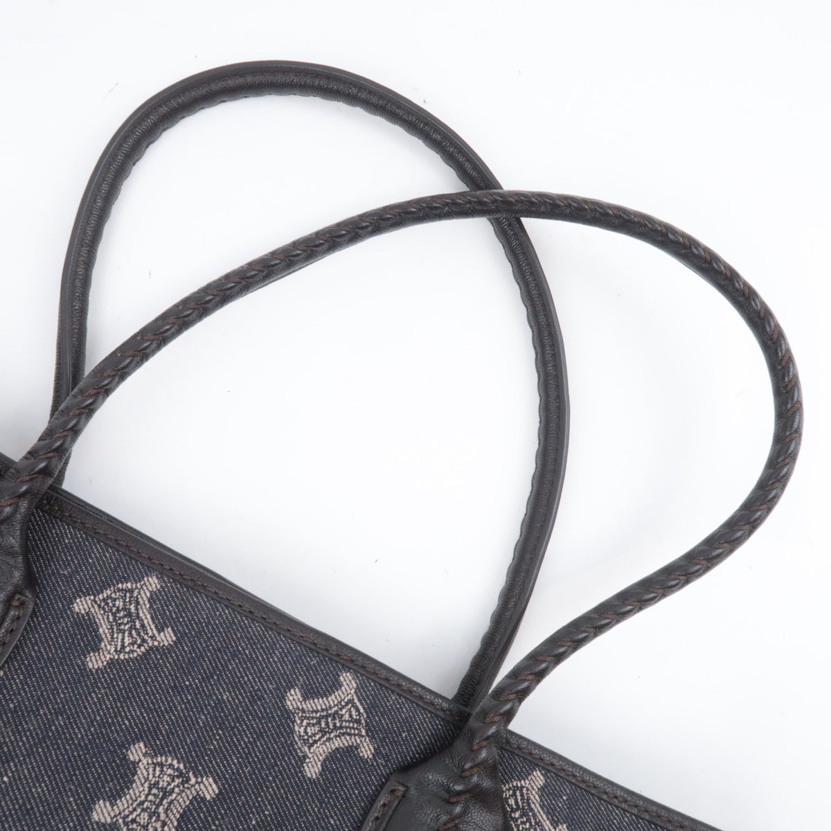 CELINE Paris Macadam Denim Tote Bag