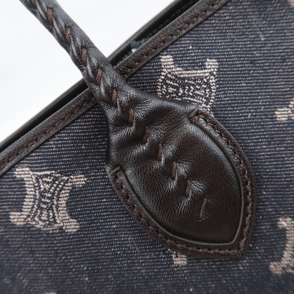 CELINE Paris Macadam Denim Tote Bag
