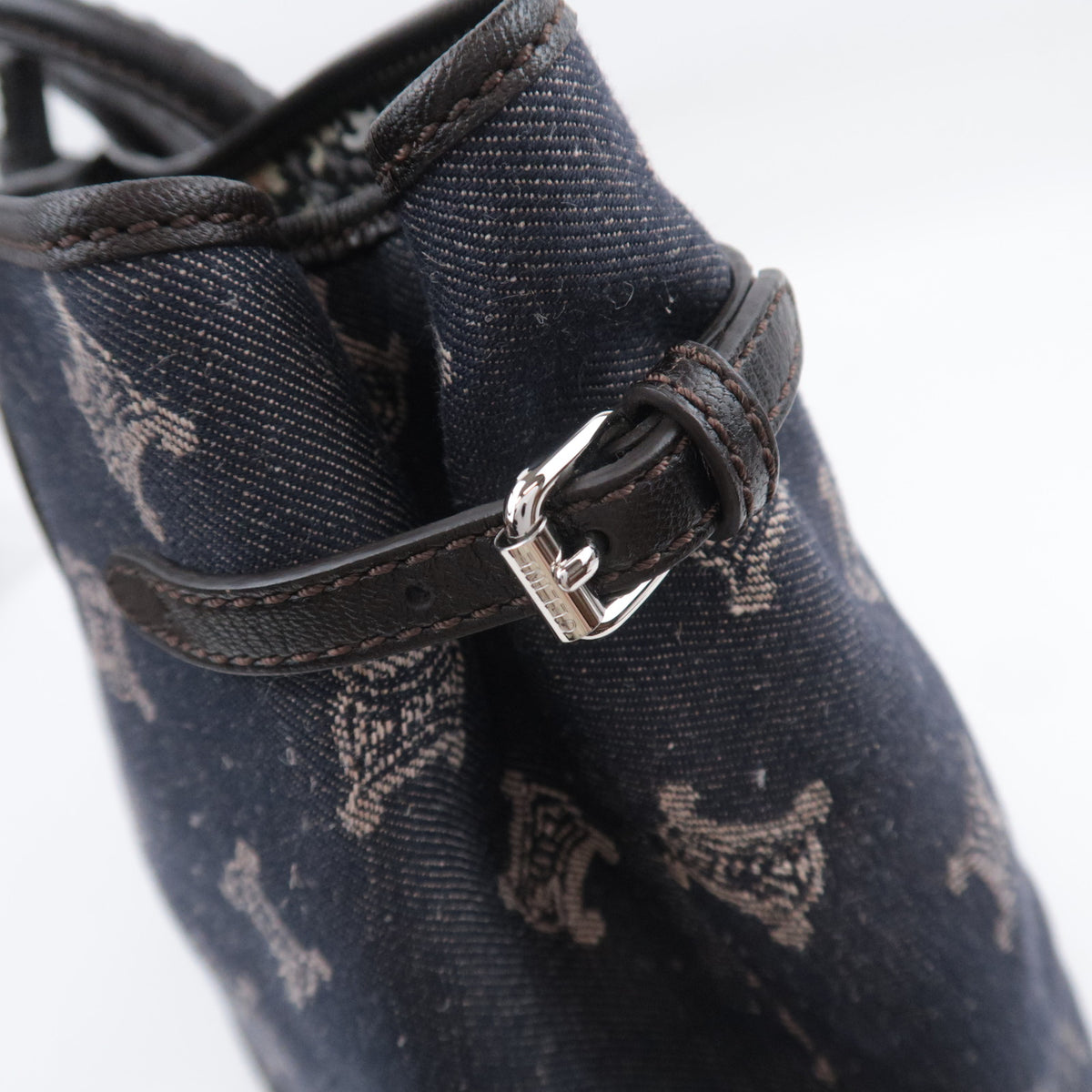 CELINE Paris Macadam Denim Tote Bag
