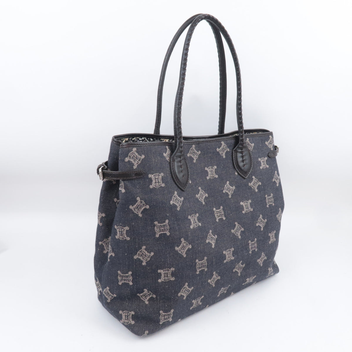 CELINE Paris Macadam Denim Tote Bag