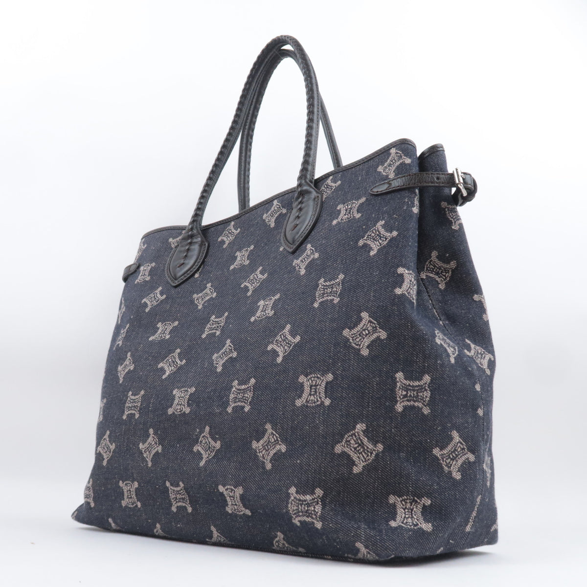 CELINE Paris Macadam Denim Tote Bag