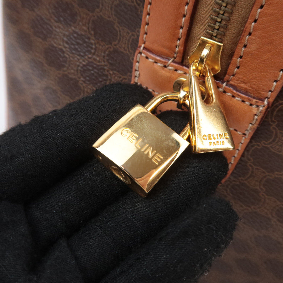 CELINE Macadam Boston Bag