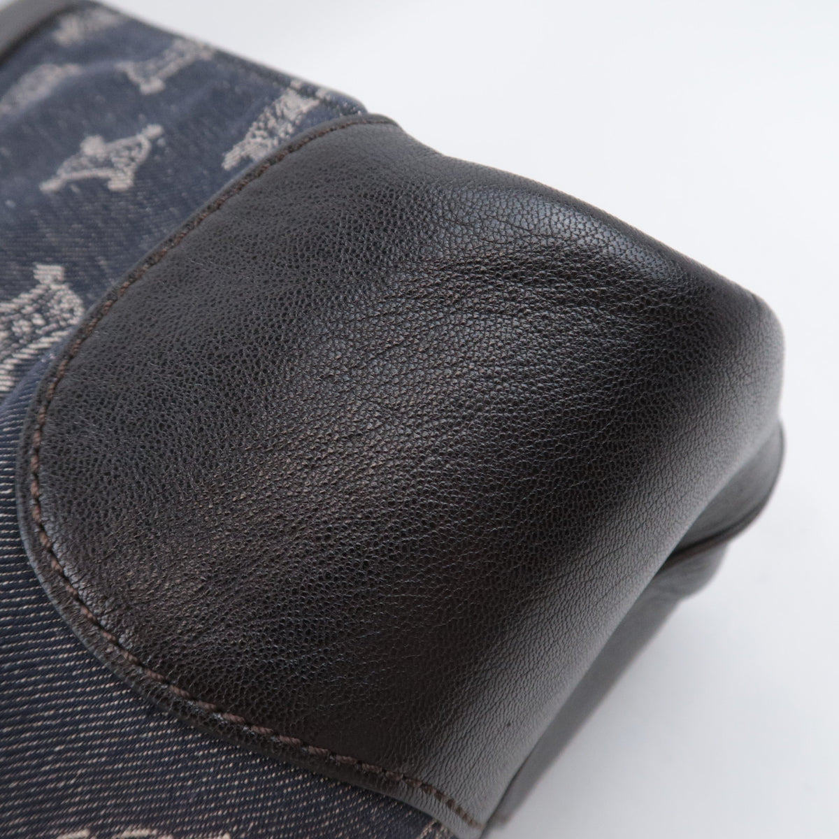 CELINE Paris Macadam 2-Way Denim Handbag