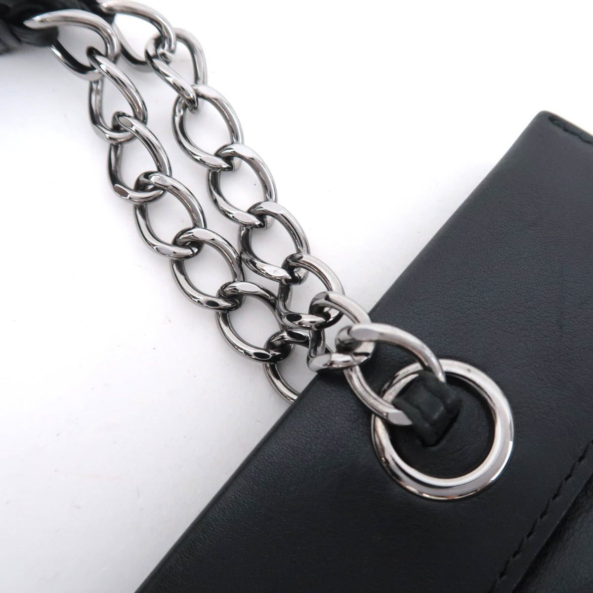 CHANEL Mademoiselle Chain Handbag Lambskin