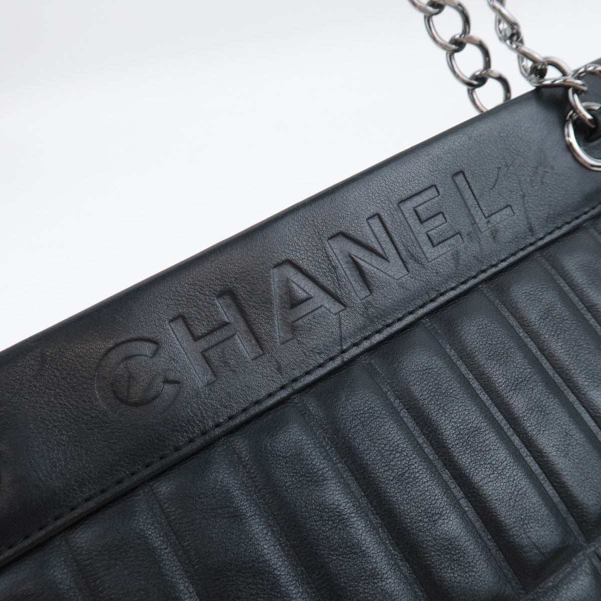 CHANEL Mademoiselle Chain Handbag Lambskin