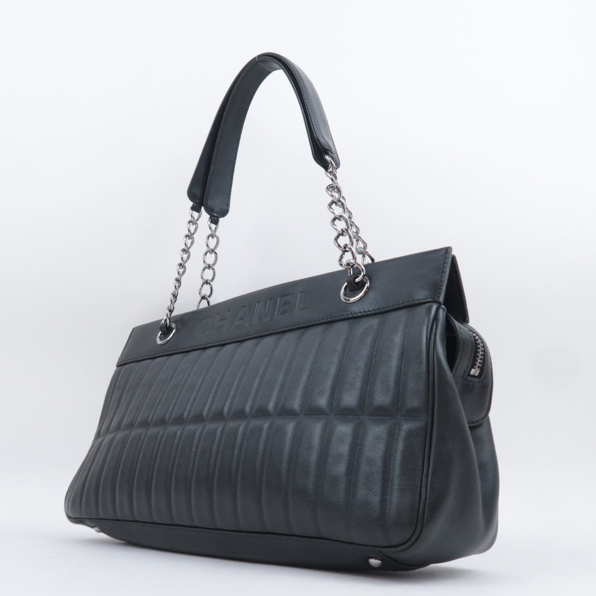 CHANEL Mademoiselle Chain Handbag Lambskin