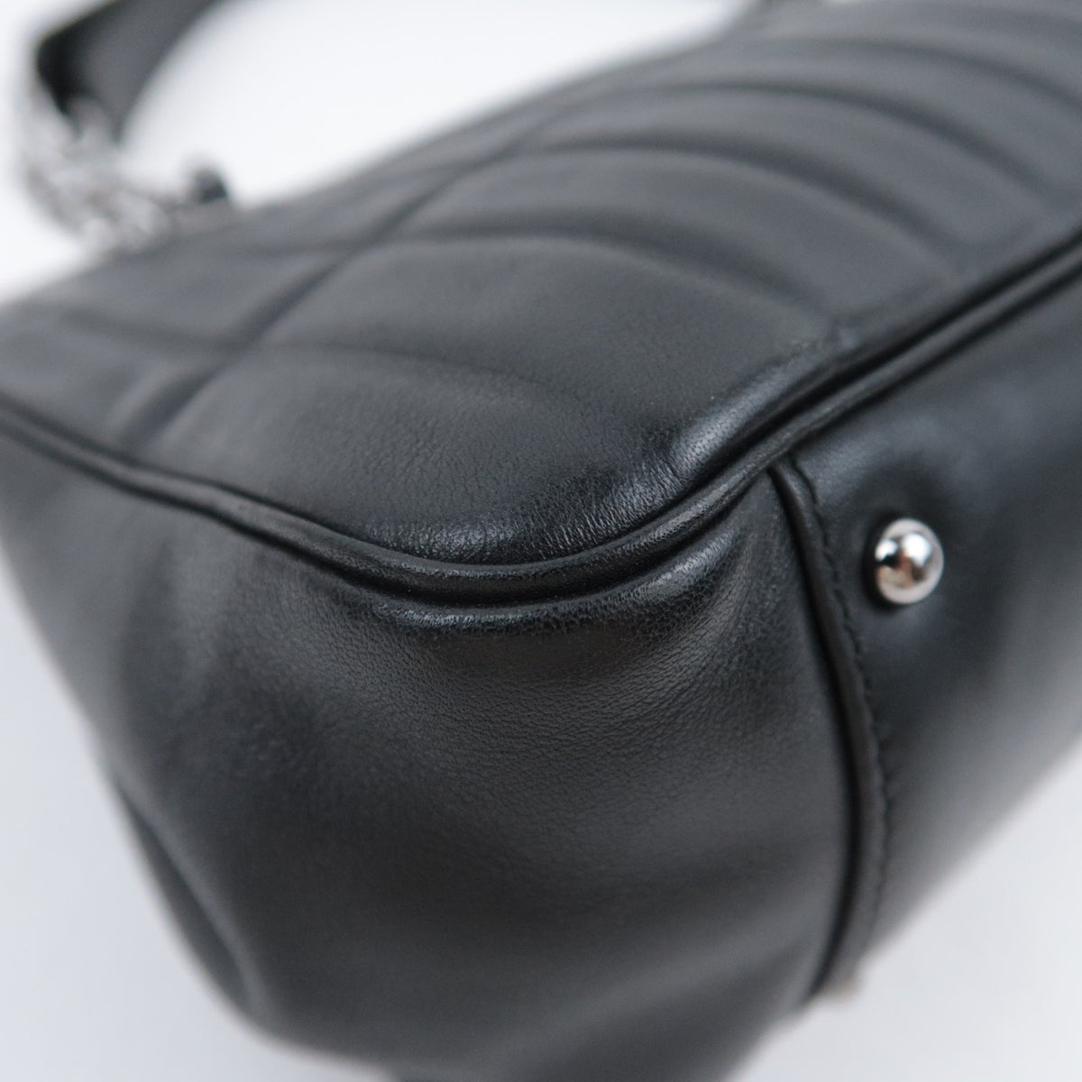 CHANEL Mademoiselle Chain Handbag Lambskin