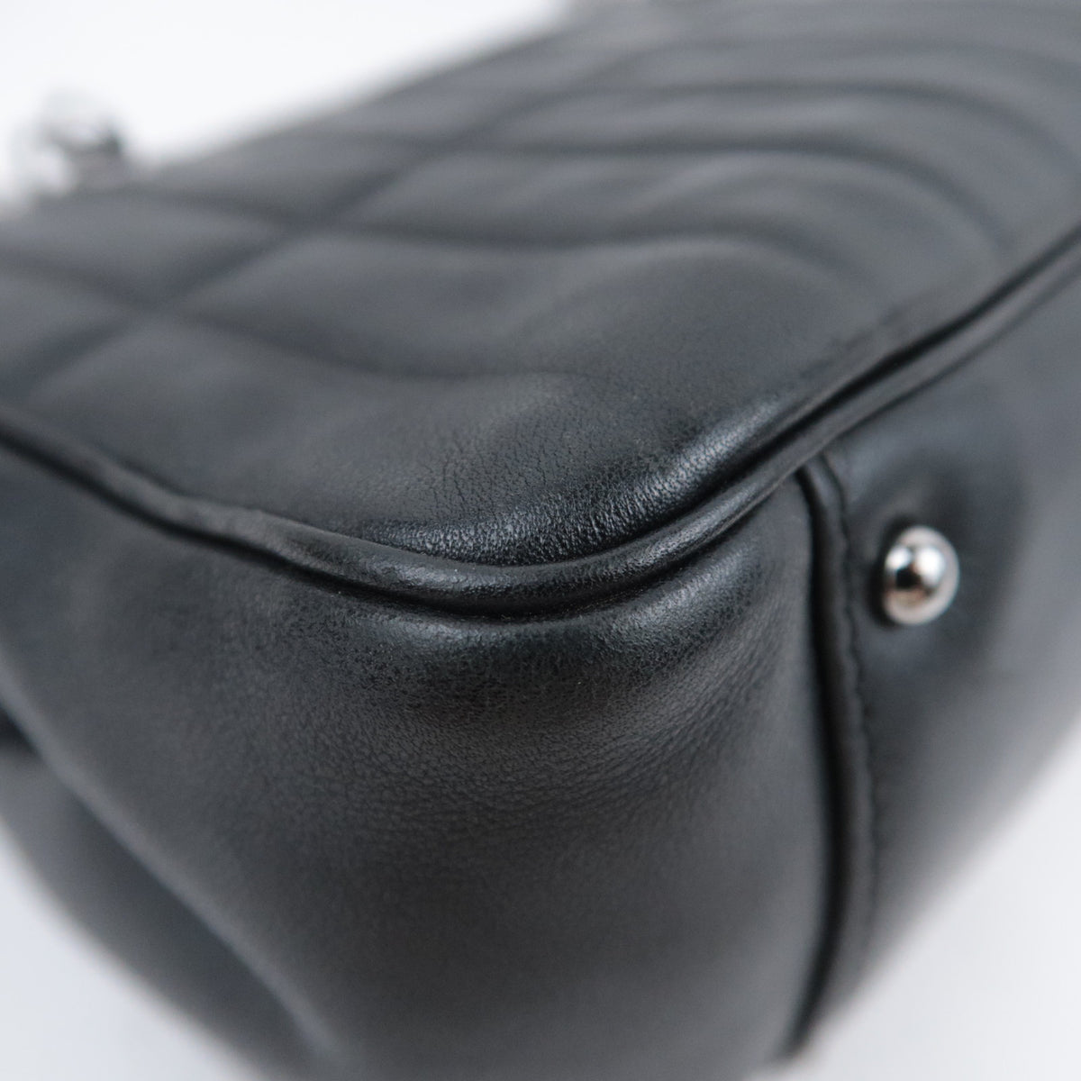 CHANEL Mademoiselle Chain Handbag Lambskin
