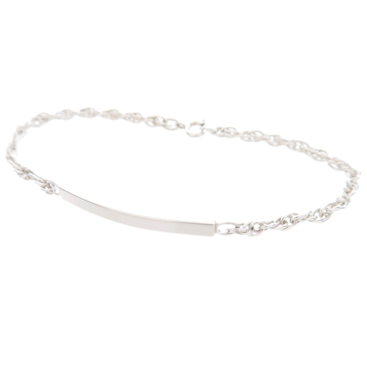 Tiffany&Co. ID Plate Narrow Bracelet Silver925 5.0g93773