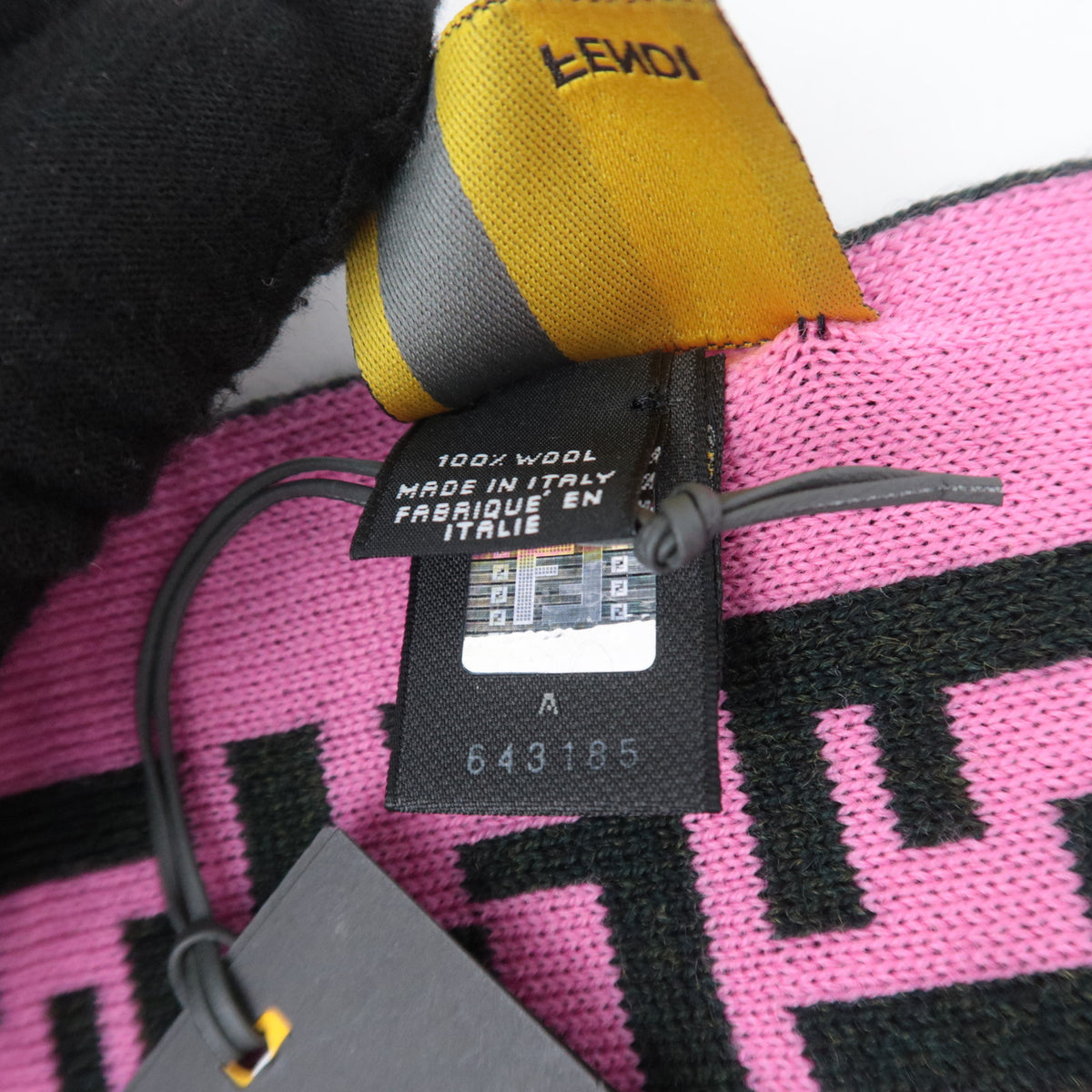 FENDI Zucca Scarf 100% Wool