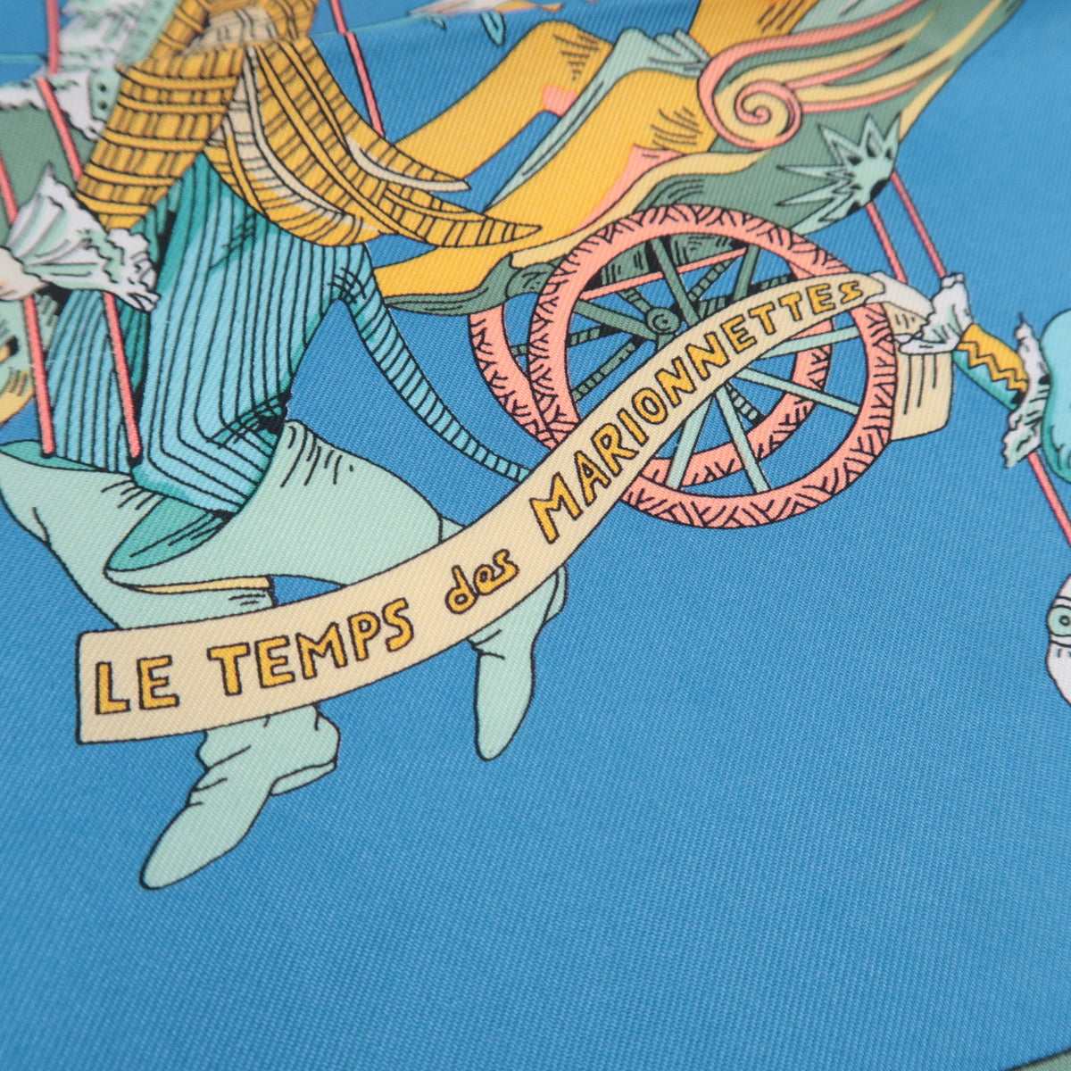 HERMES Carre 90 Scarf LE TEMPS des MARIONNETTES