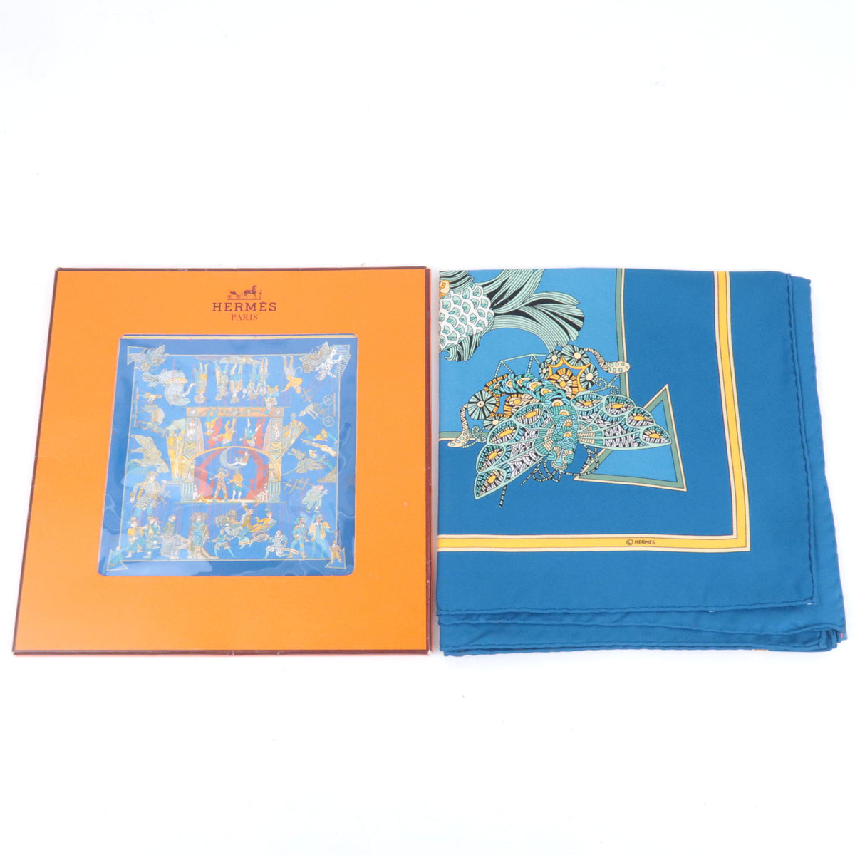HERMES Carre 90 Scarf LE TEMPS des MARIONNETTES